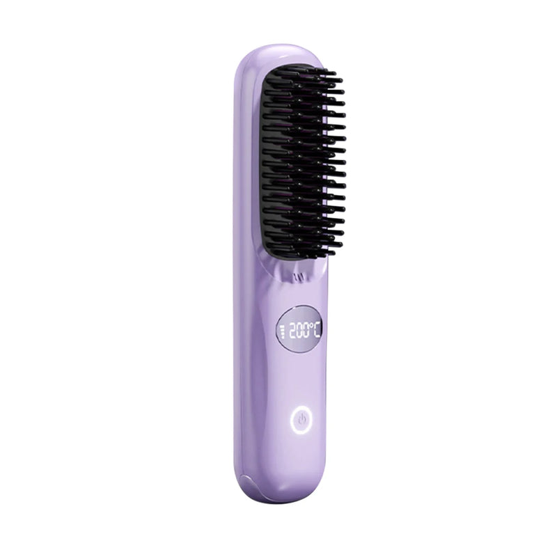 Escova de Cabelo Portátil- Brush Straightener