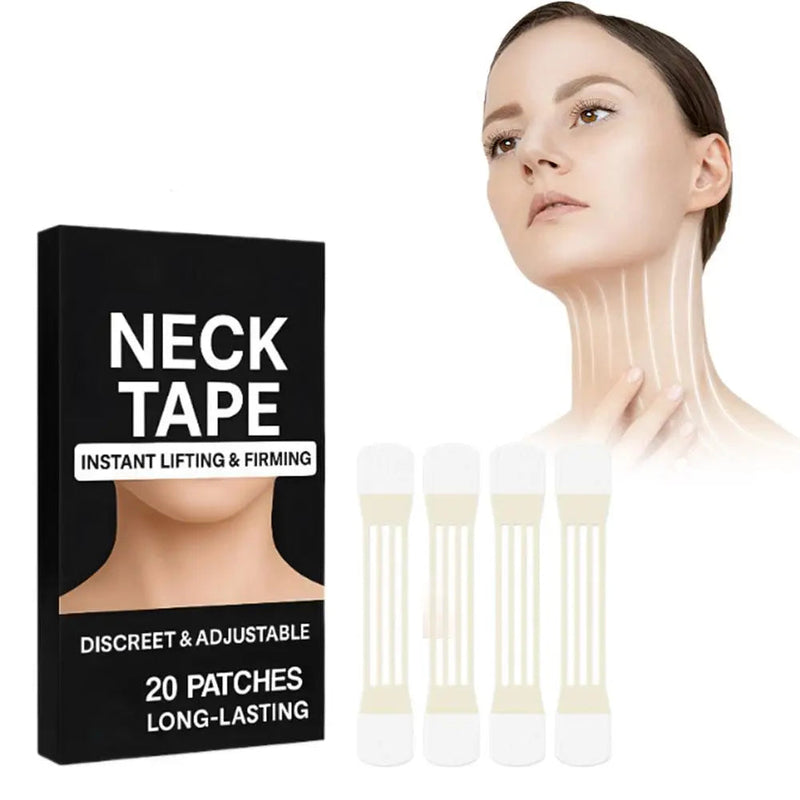 Neck Tape - Adesivo para rugas e flacidez pescoço 20pcs