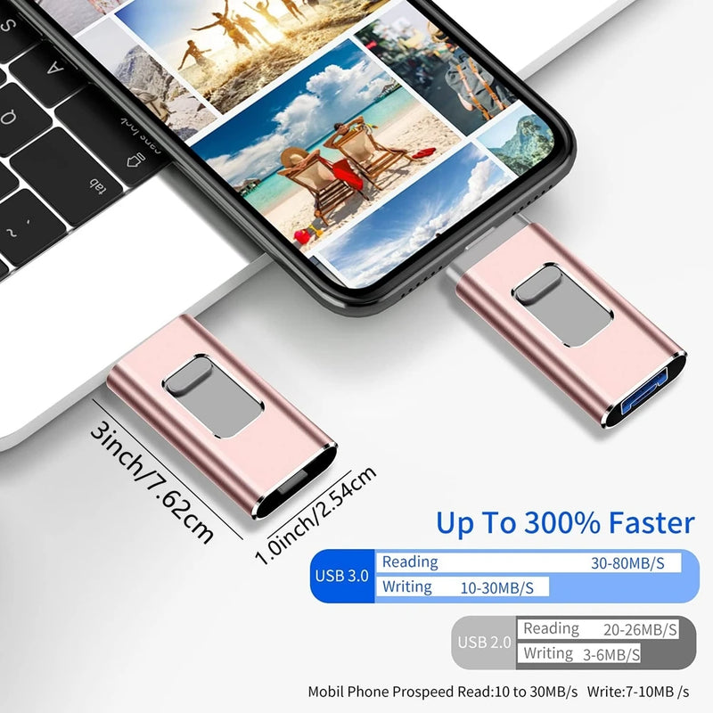 Pendrive para iphone 3 em 1