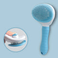 Escova removedora de pelos de aço inoxidável para cães e gatos.