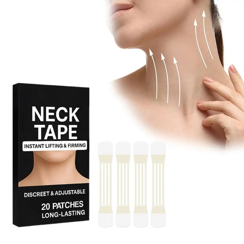 Neck Tape - Adesivo para rugas e flacidez pescoço 20pcs