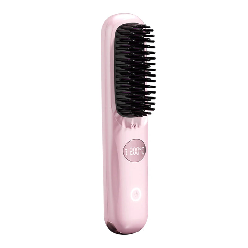 Escova de Cabelo Portátil- Brush Straightener
